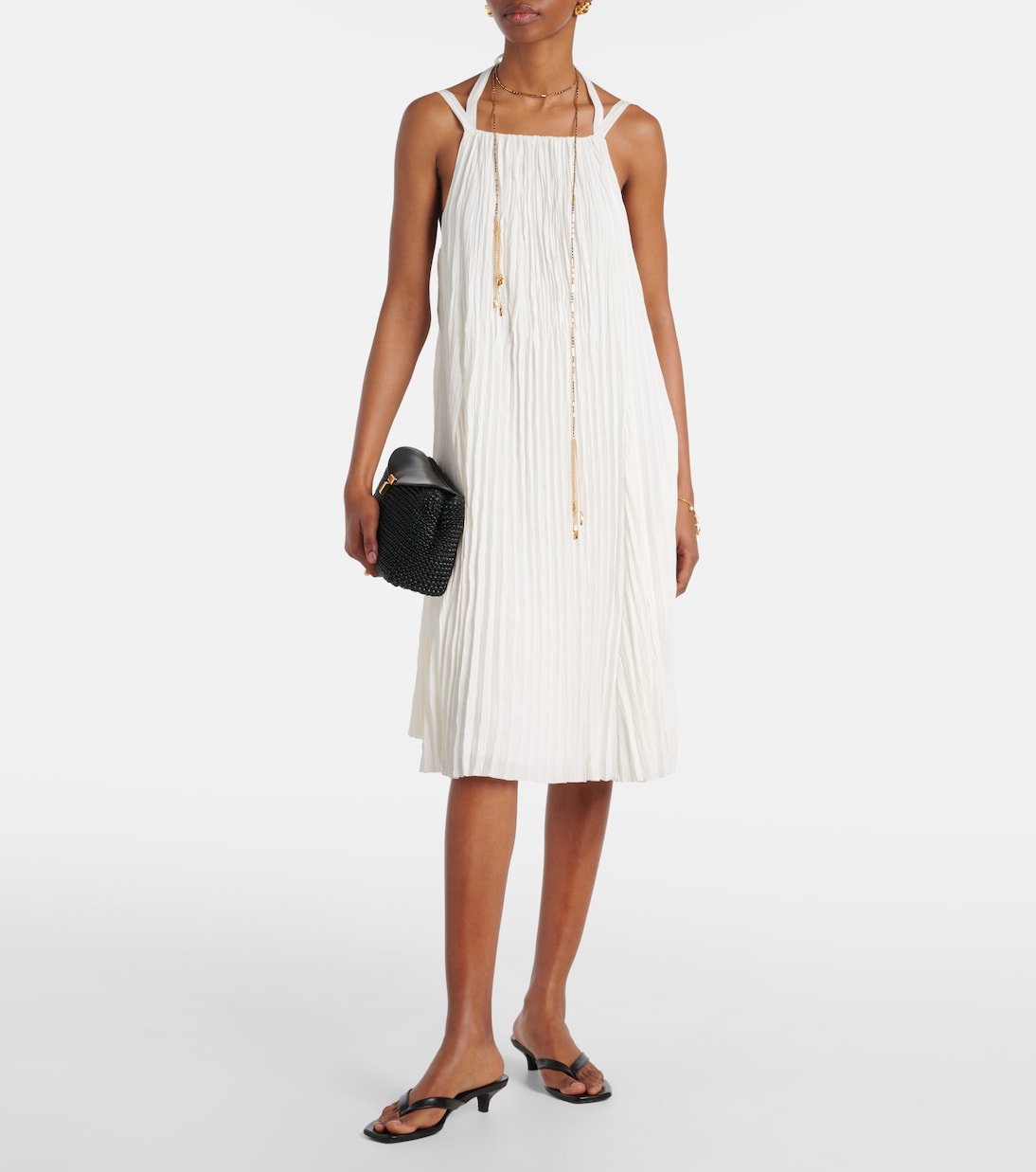 Pleated midi dress | Vince