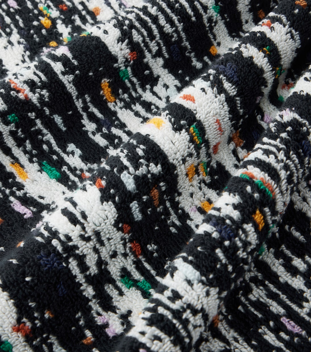 Twist set of 2 cotton terry towels | Missoni