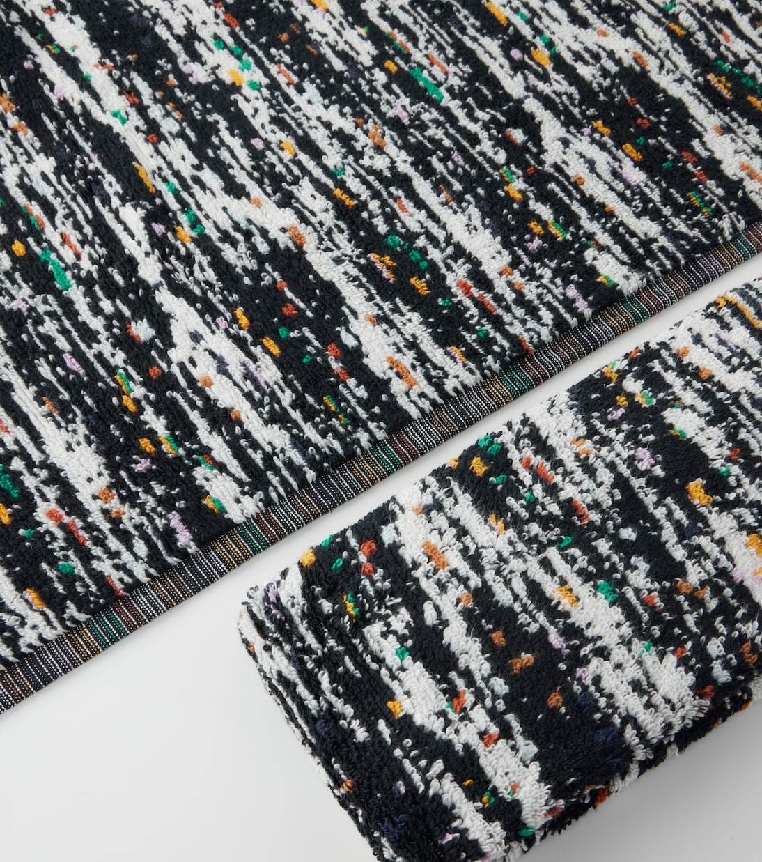 Twist set of 2 cotton terry towels | Missoni