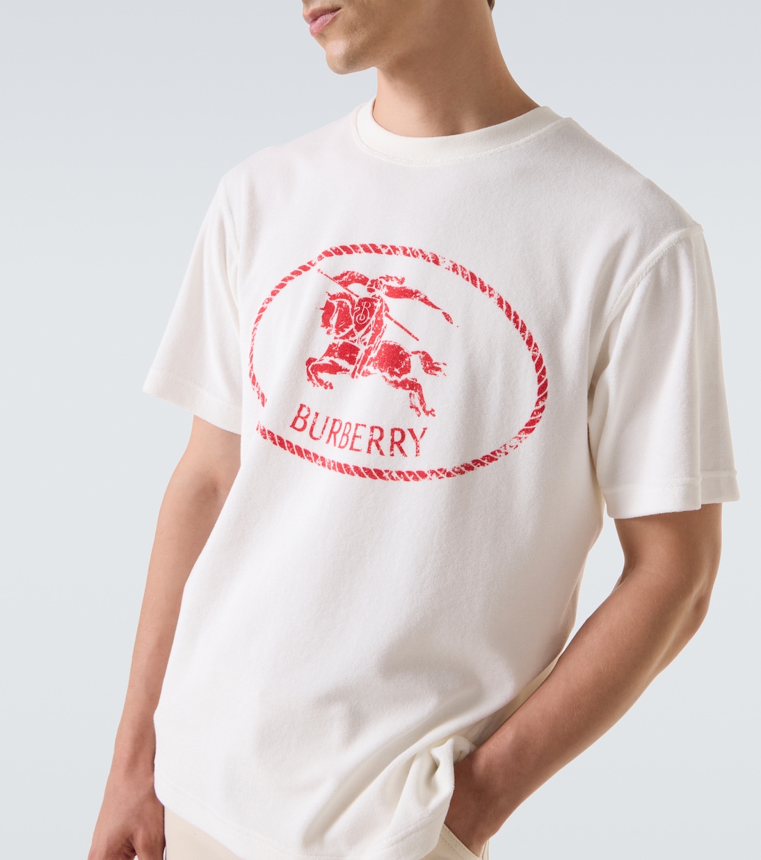 T-shirt en coton mélangé à logo | Burberry