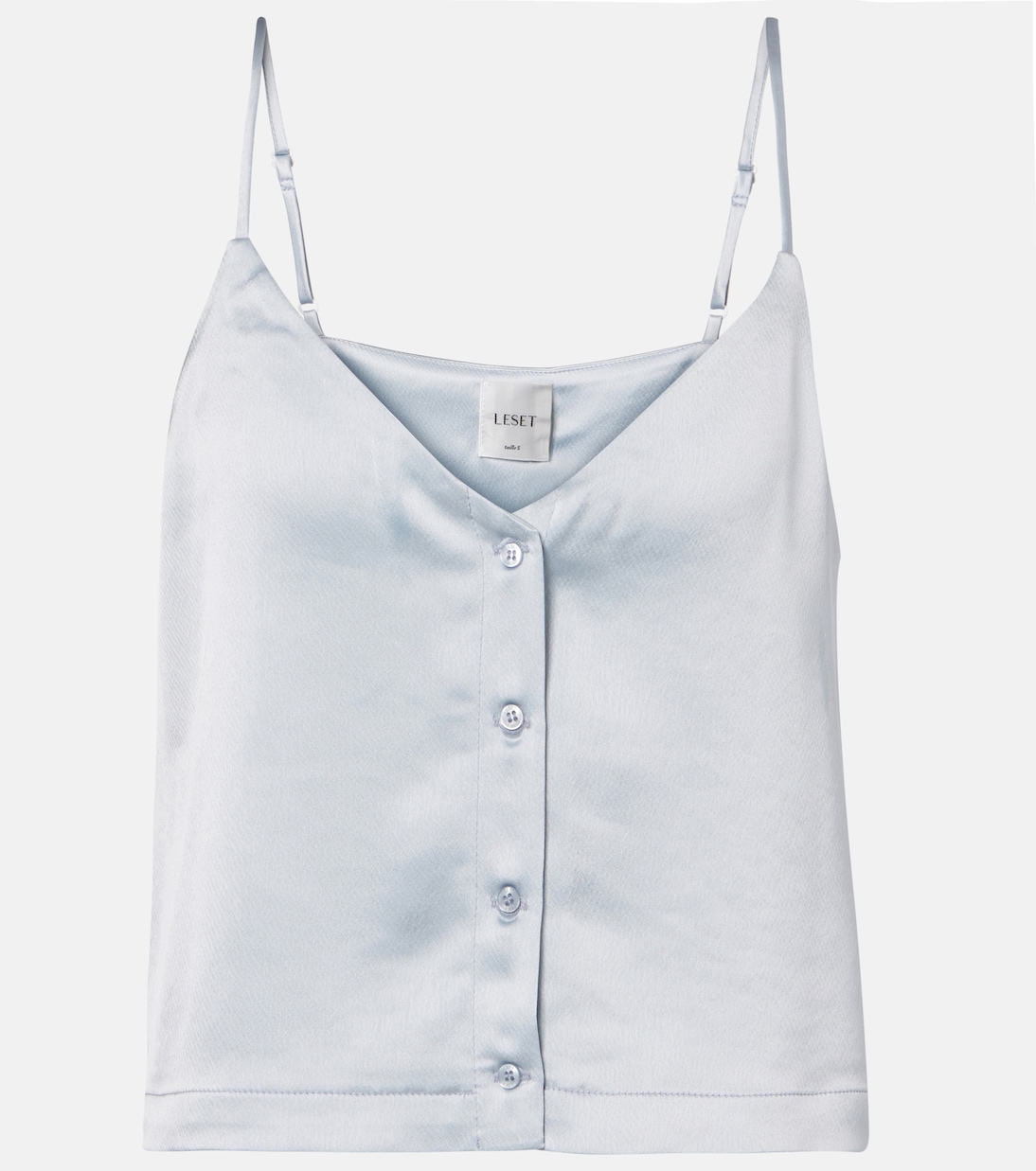 Top Barb Button aus Satin | Leset