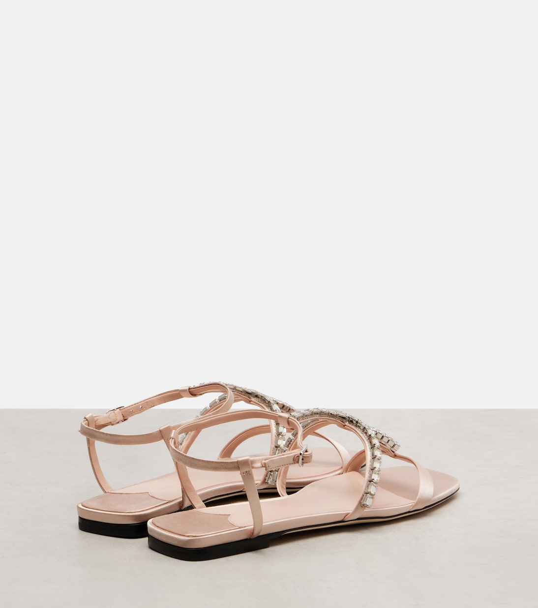 Gwyn crystal-embellished leather sandals | Jimmy Choo