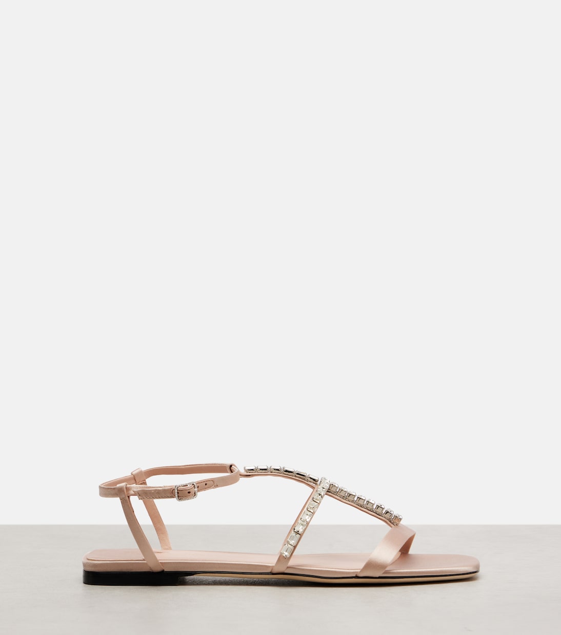 Gwyn crystal-embellished leather sandals | Jimmy Choo