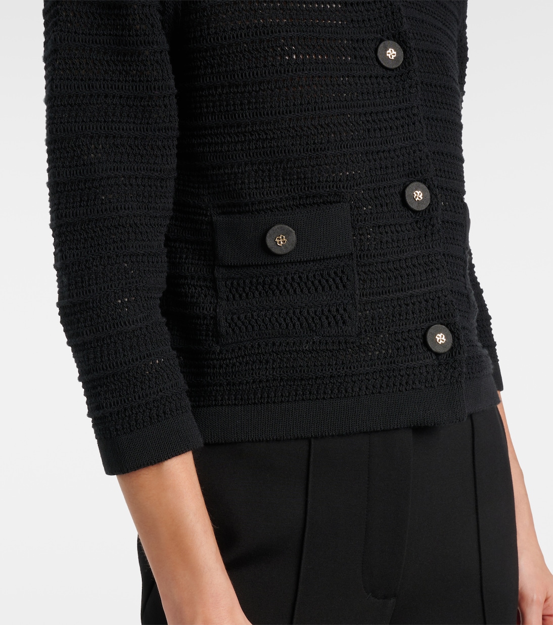 Cardigan Precise Pointelle en coton mélangé | Dorothee Schumacher