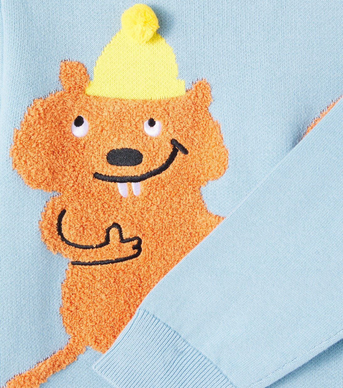 Embroidered cotton jersey sweatshirt | Stella McCartney Kids