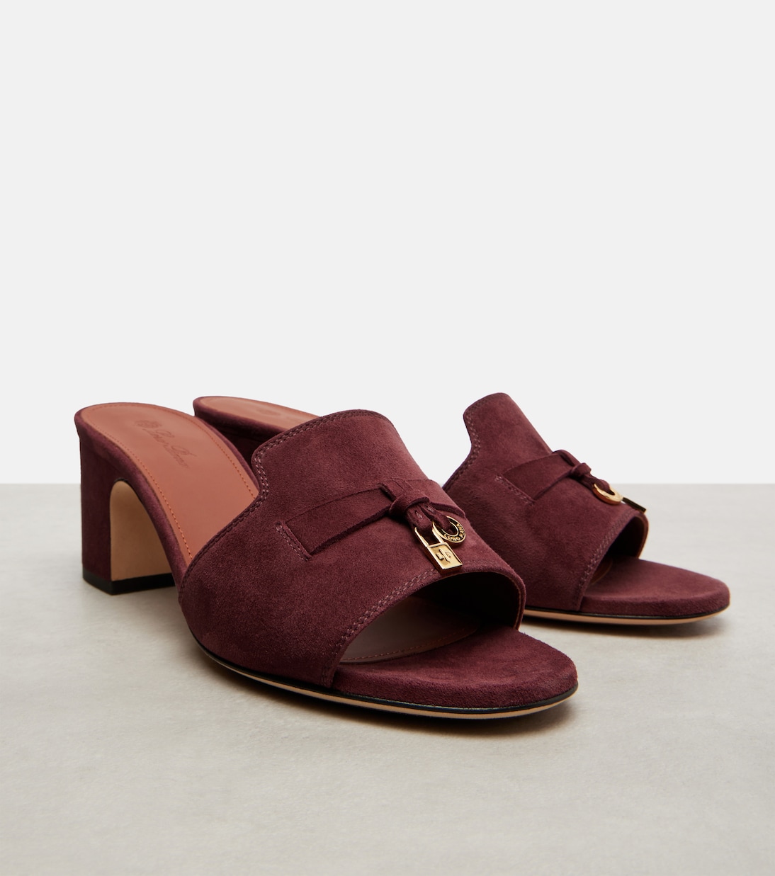Mules Summer Charms 55 in suede | Loro Piana