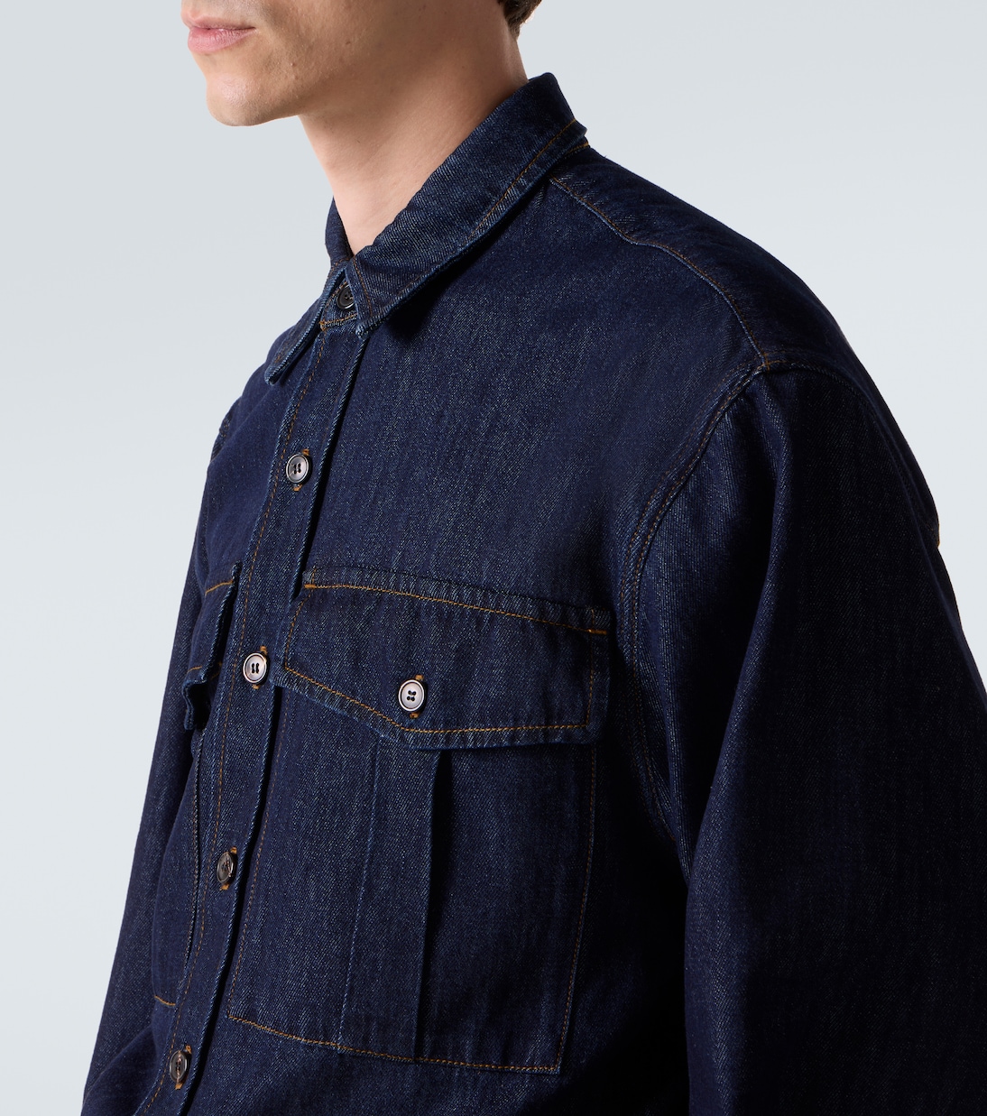 Camisa de denim de algodón | Dries Van Noten