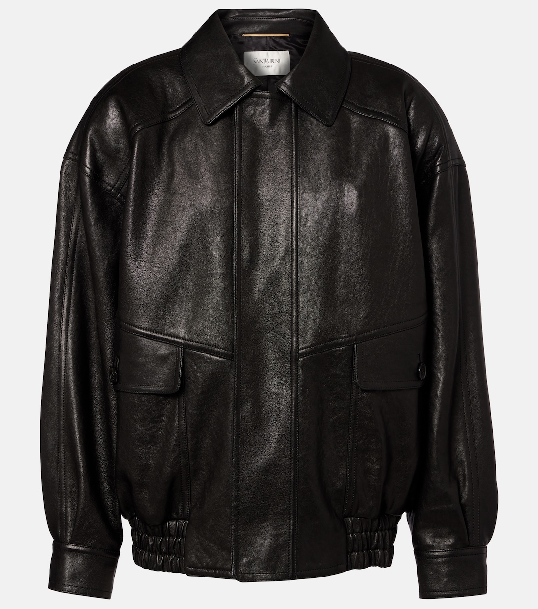 大廓形皮革夹克  | Saint Laurent