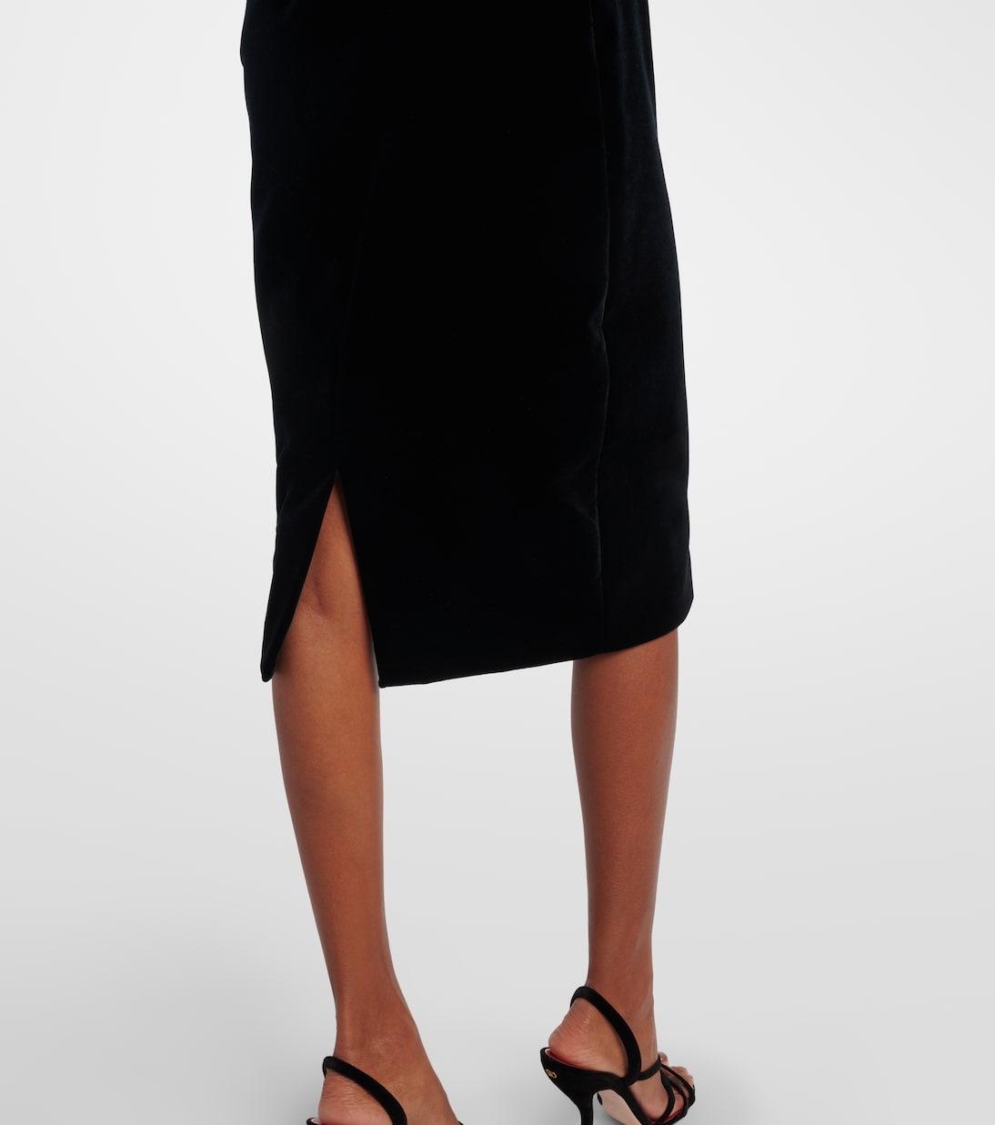 Carl embellished silk velvet midi dress | Max Mara