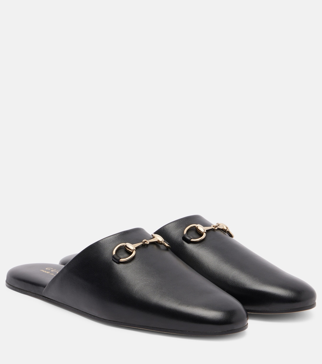 Slippers Annette Horsebit aus Leder | Gucci