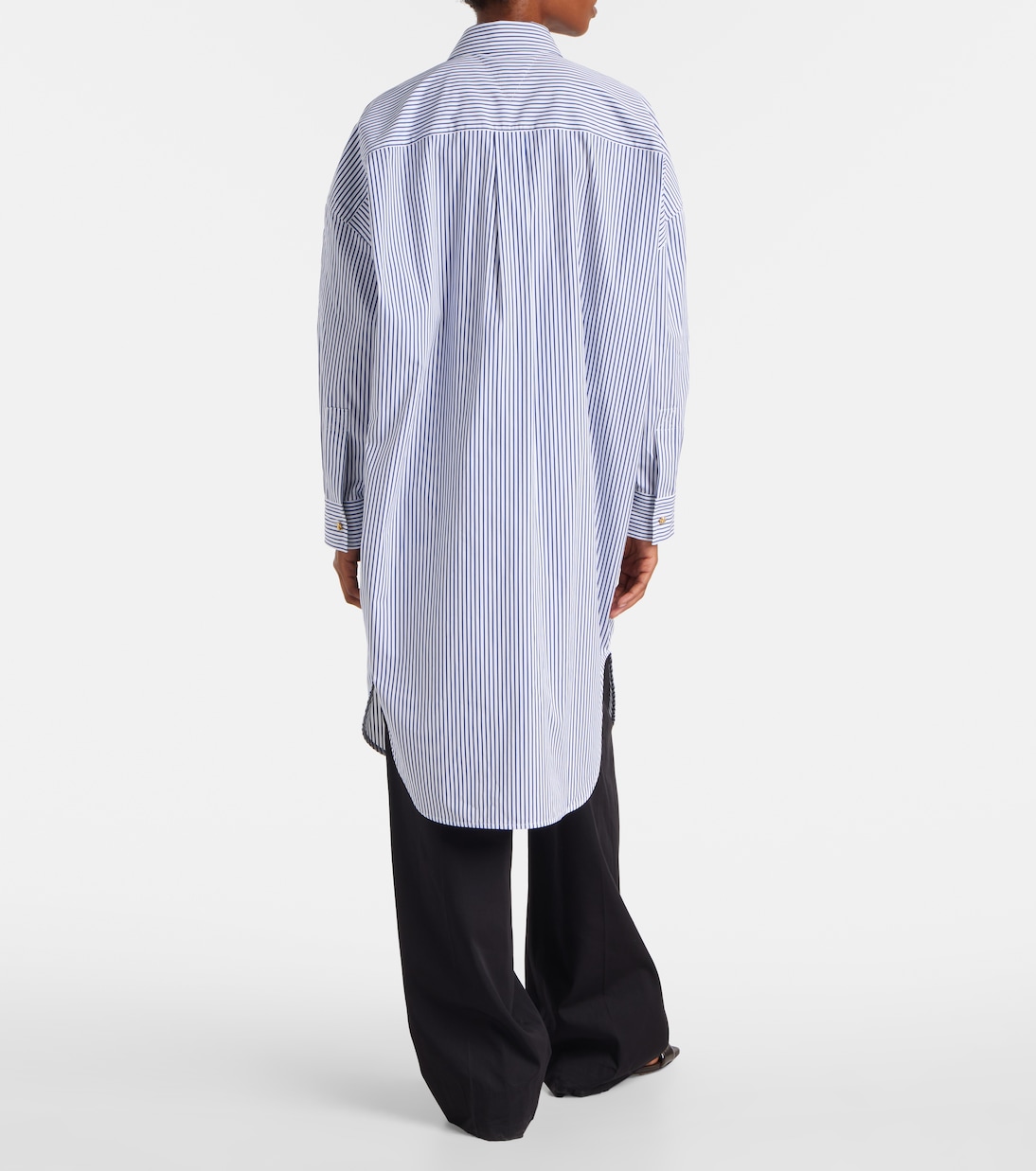Striped cotton poplin shirt | Bottega Veneta
