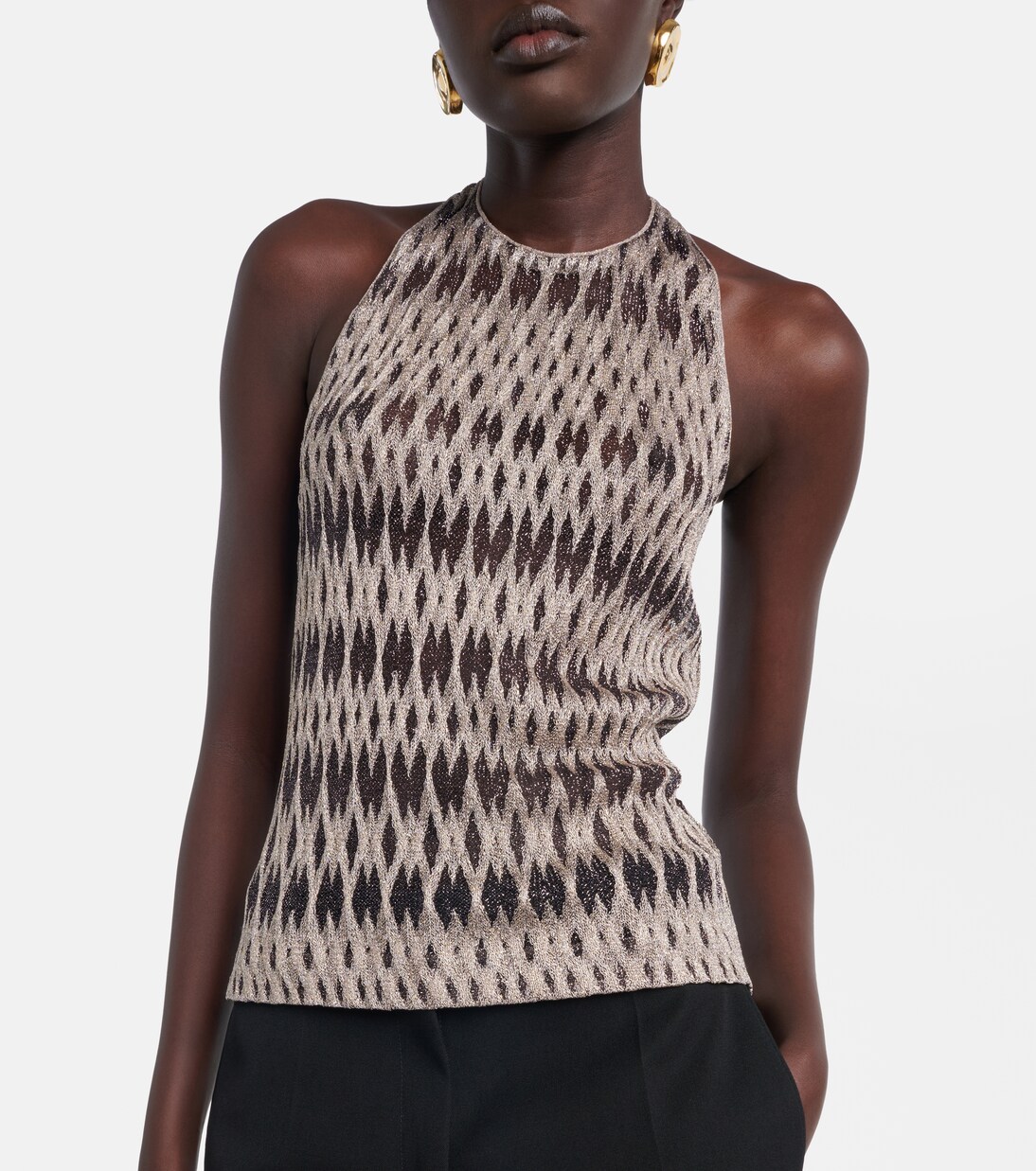 Halterneck lamé top | Missoni