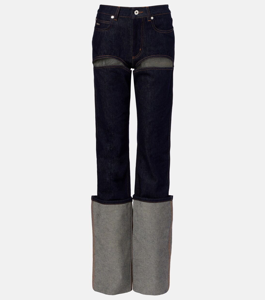 Jeans rectos con aberturas | Jean Paul Gaultier