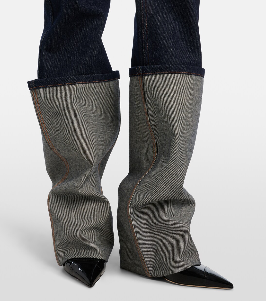 Jeans rectos con aberturas | Jean Paul Gaultier