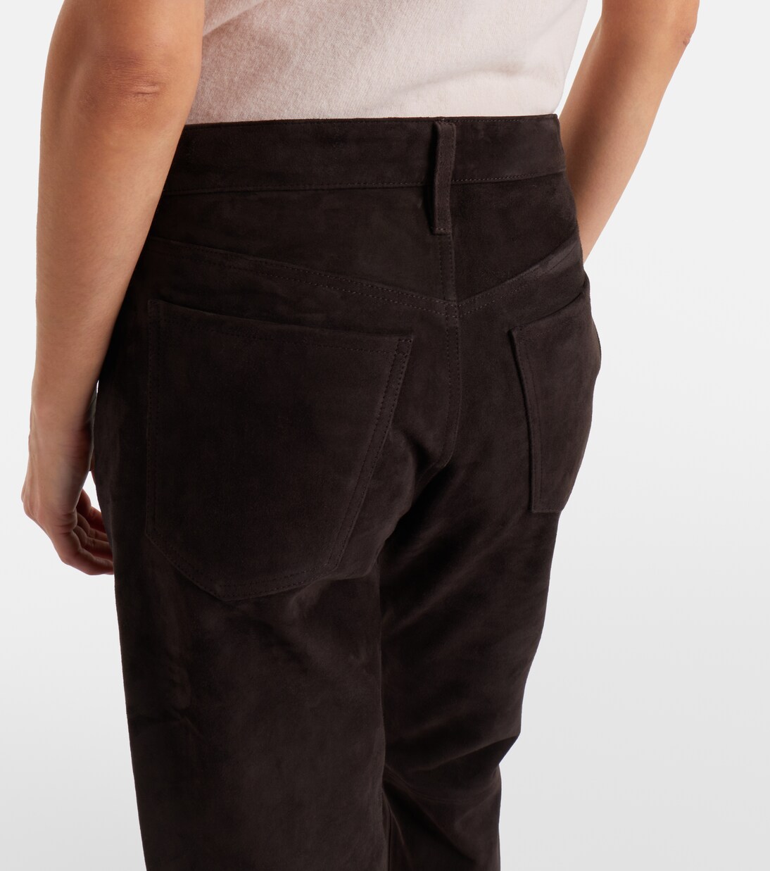 Pantalones rectos Winslow de ante de tiro bajo | Citizens of Humanity