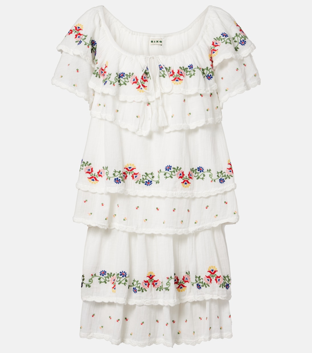 Leilani embroidered cotton minidress | Rixo