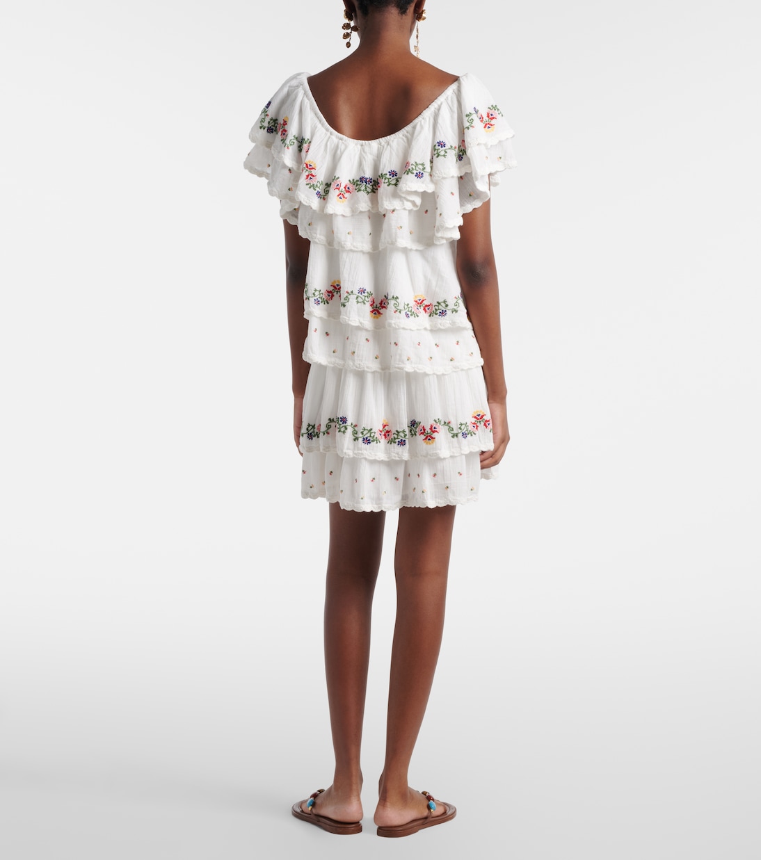 Leilani embroidered cotton minidress | Rixo
