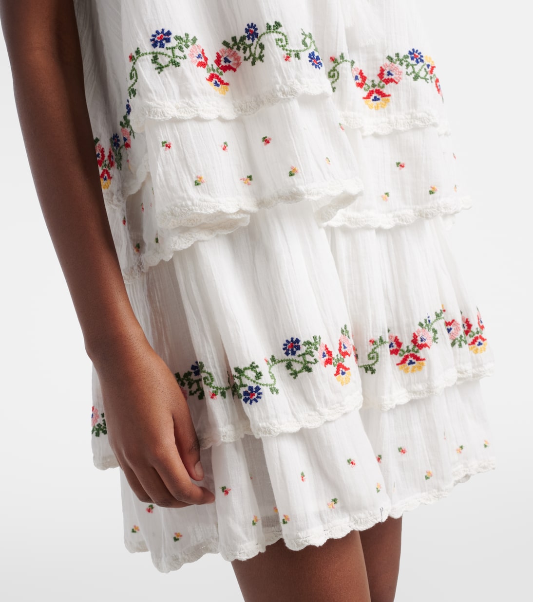 Leilani embroidered cotton minidress | Rixo