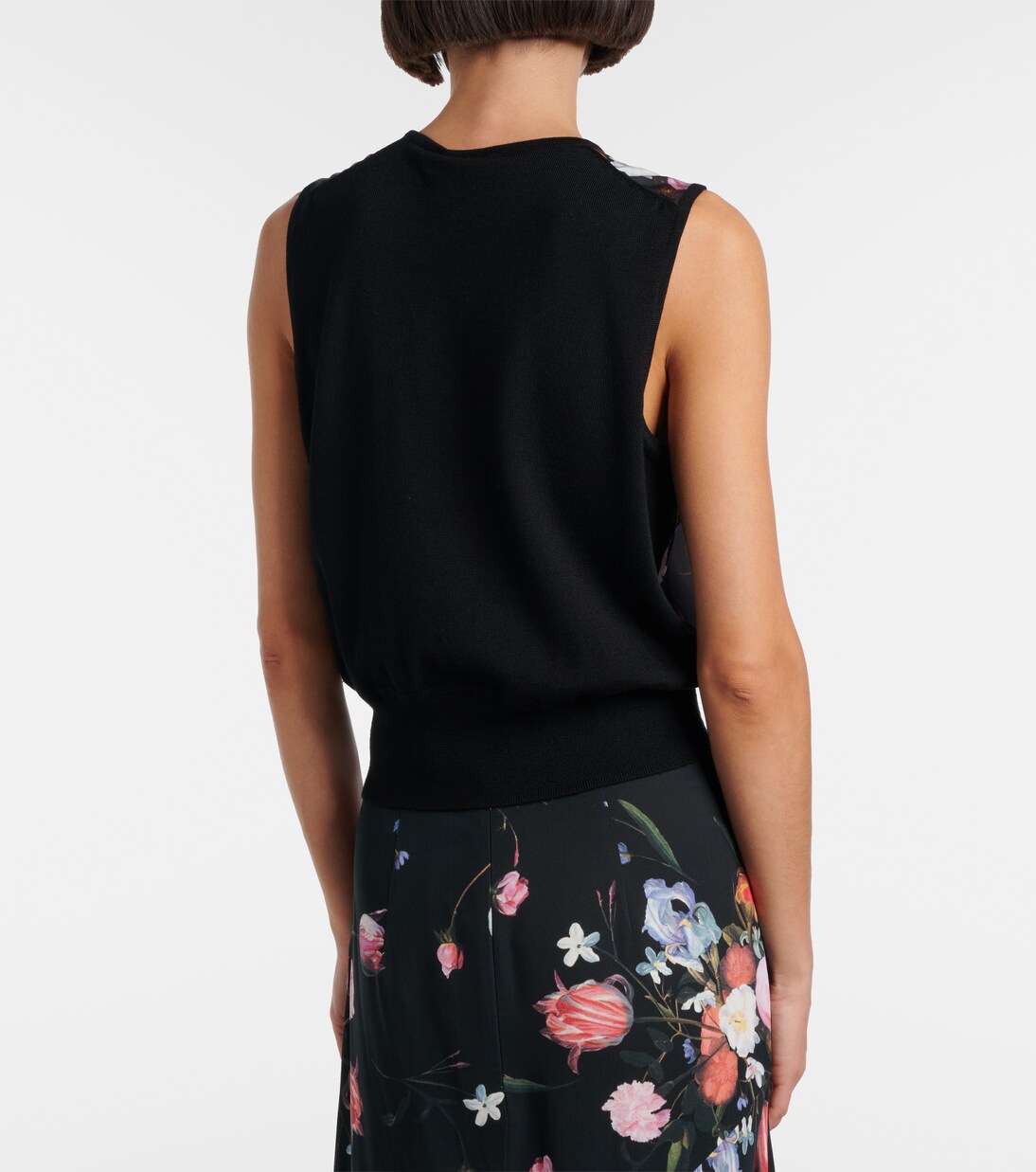 Floral printed wool top | Erdem