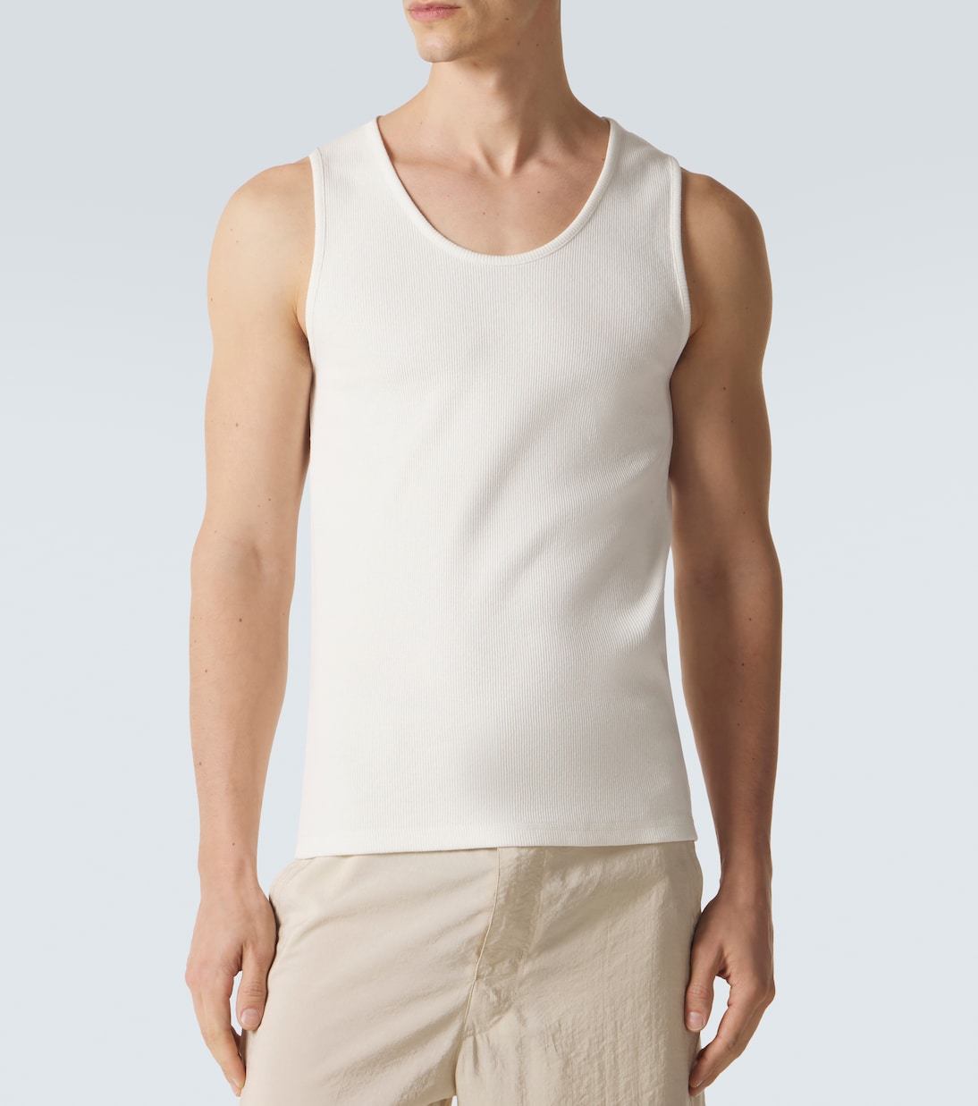 Cotton and linen tank top | Lemaire