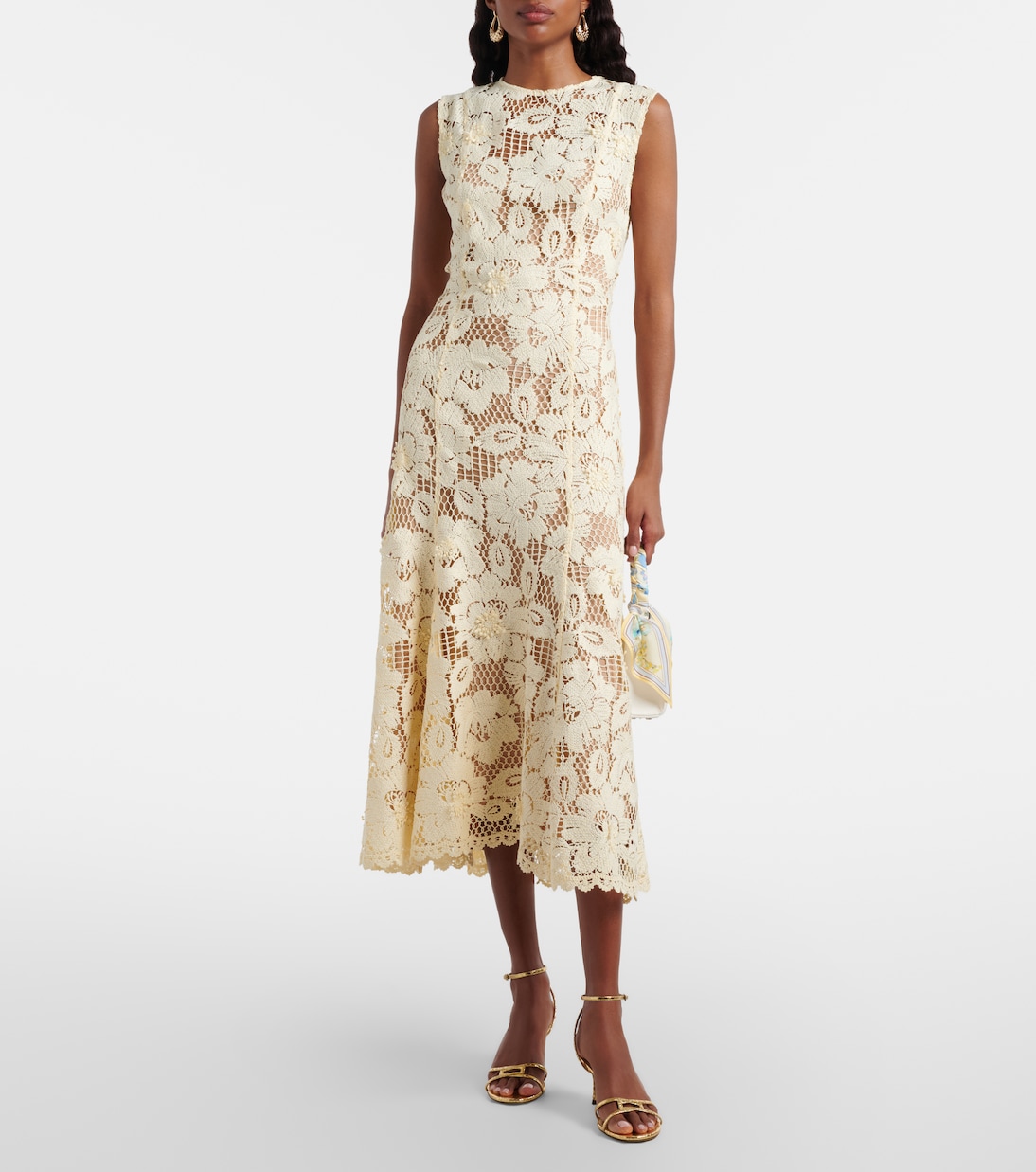 Embellished midi dress | Self-Portrait