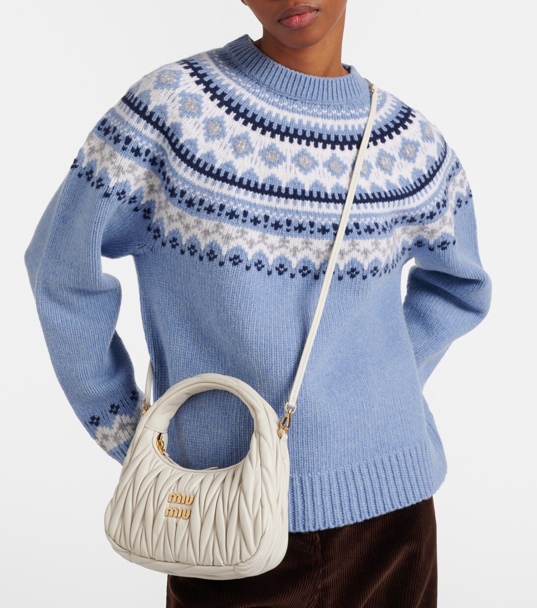 Tote Bag Wander Small aus Leder | Miu Miu