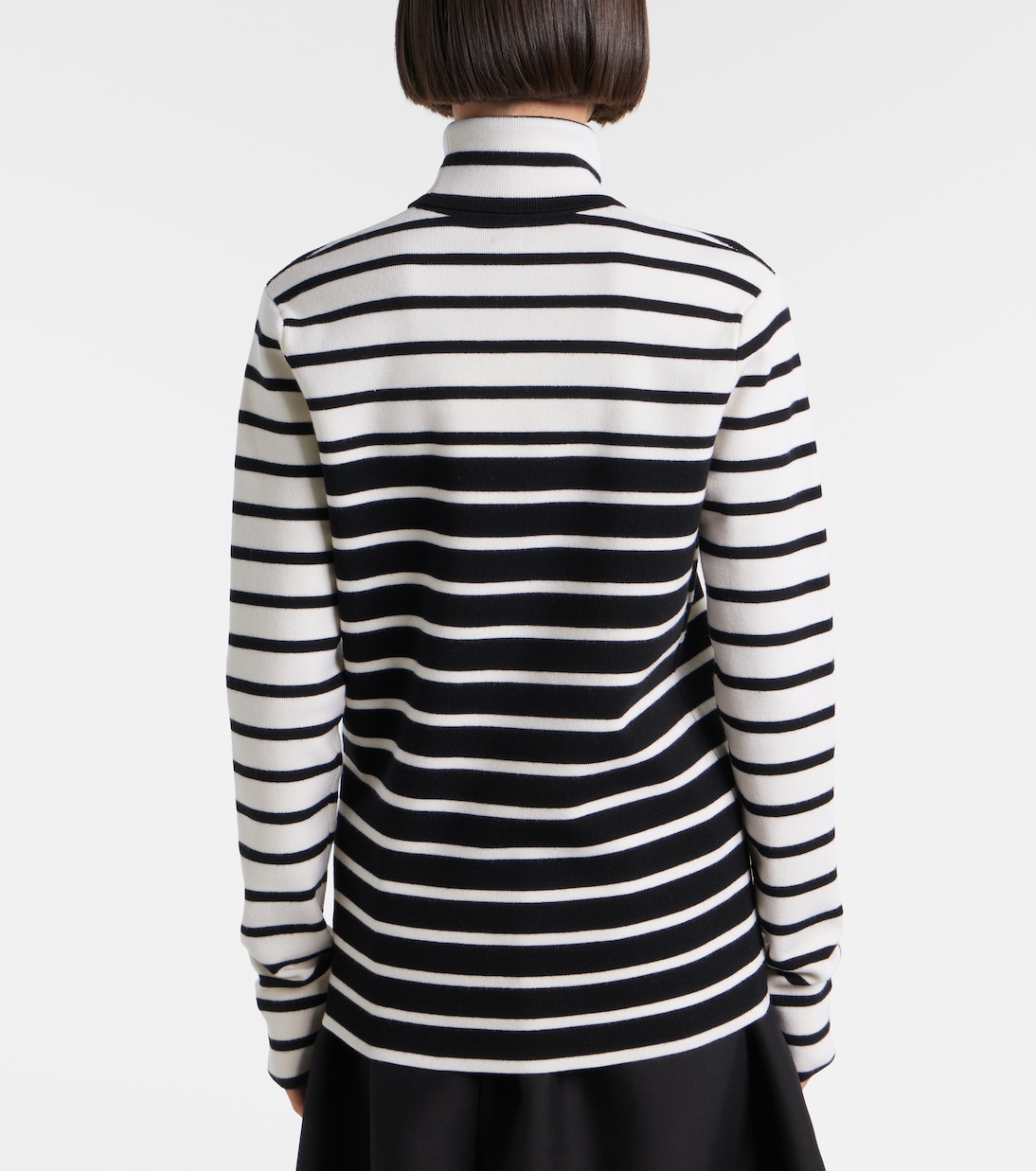 스트라이프 울 블렌드 터틀넥 스웨터 | Toteme