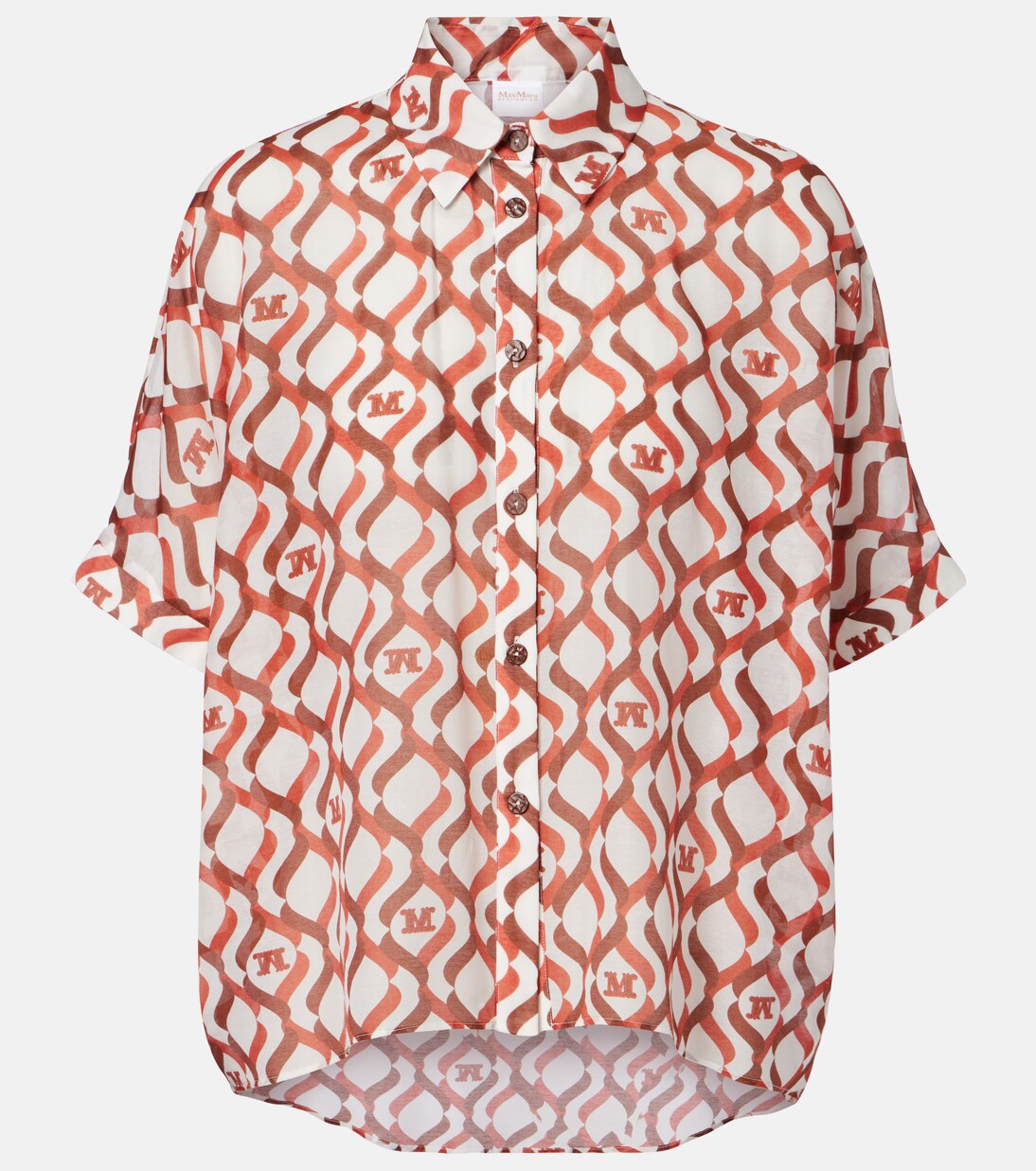 Ariete printed cotton and silk shirt | Max Mara