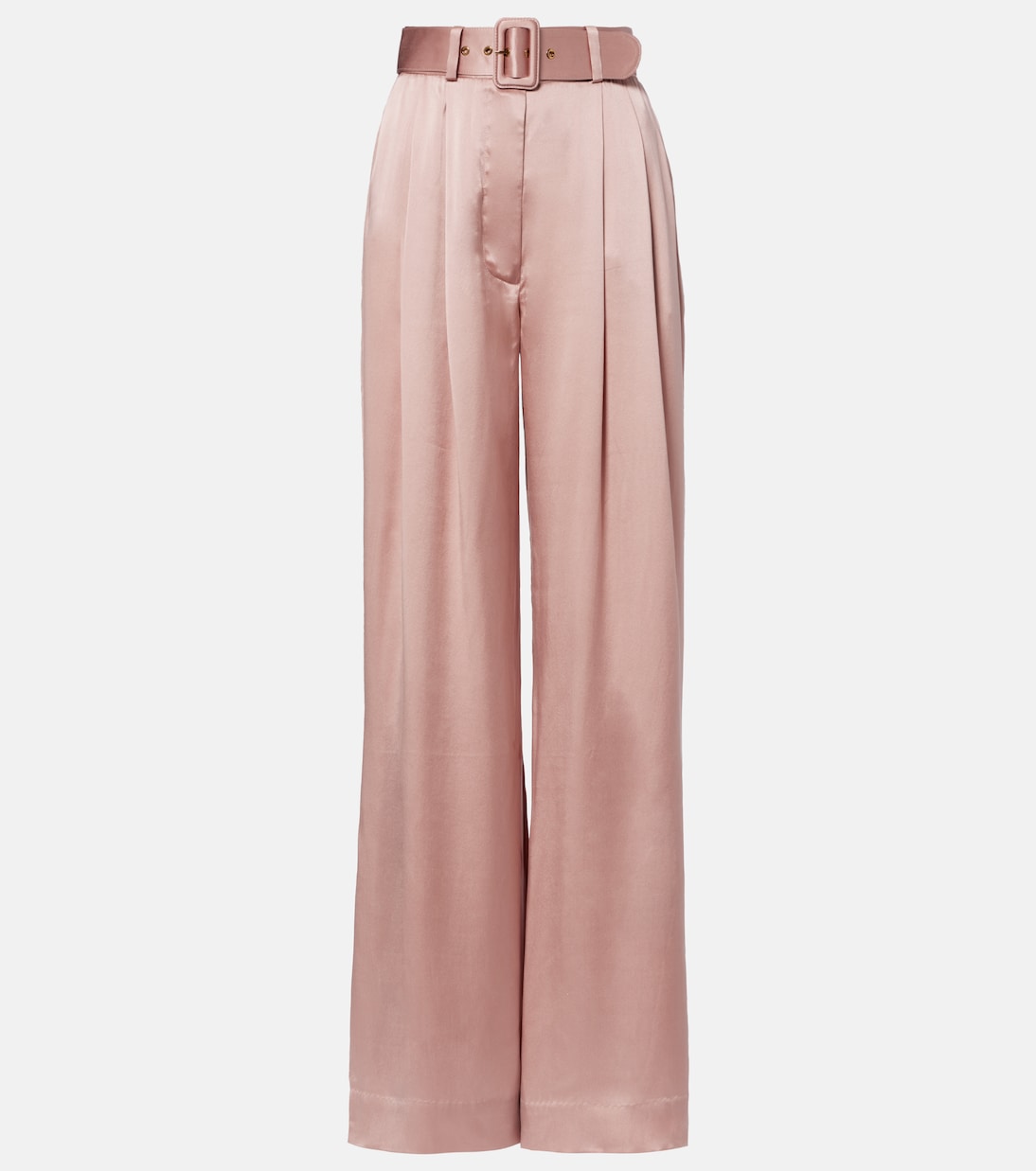 Pantaloni a gamba larga in raso di seta | Zimmermann