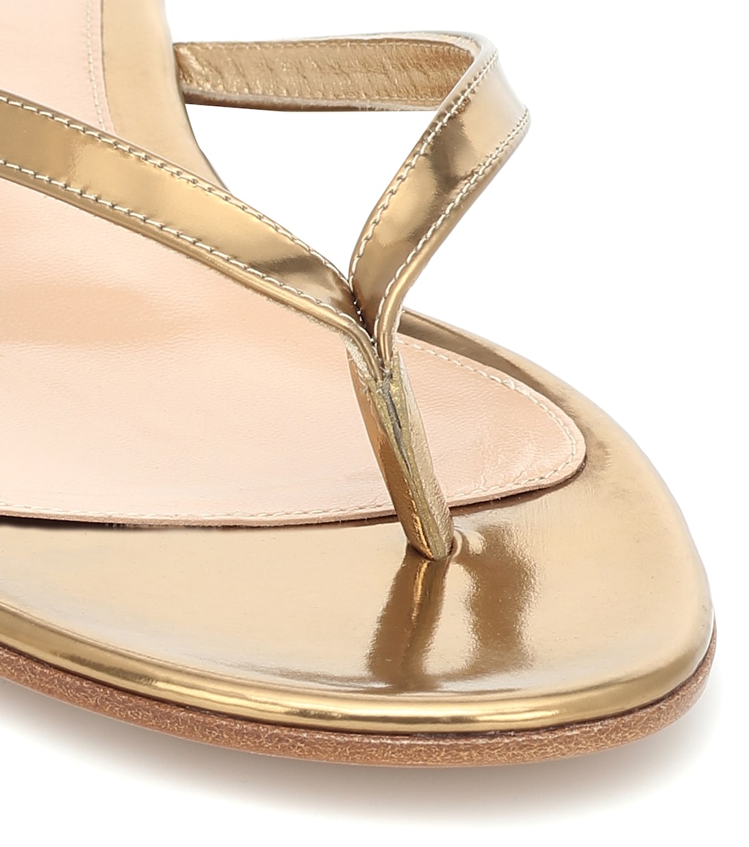 Sandalias Calypso de piel metalizada | Gianvito Rossi