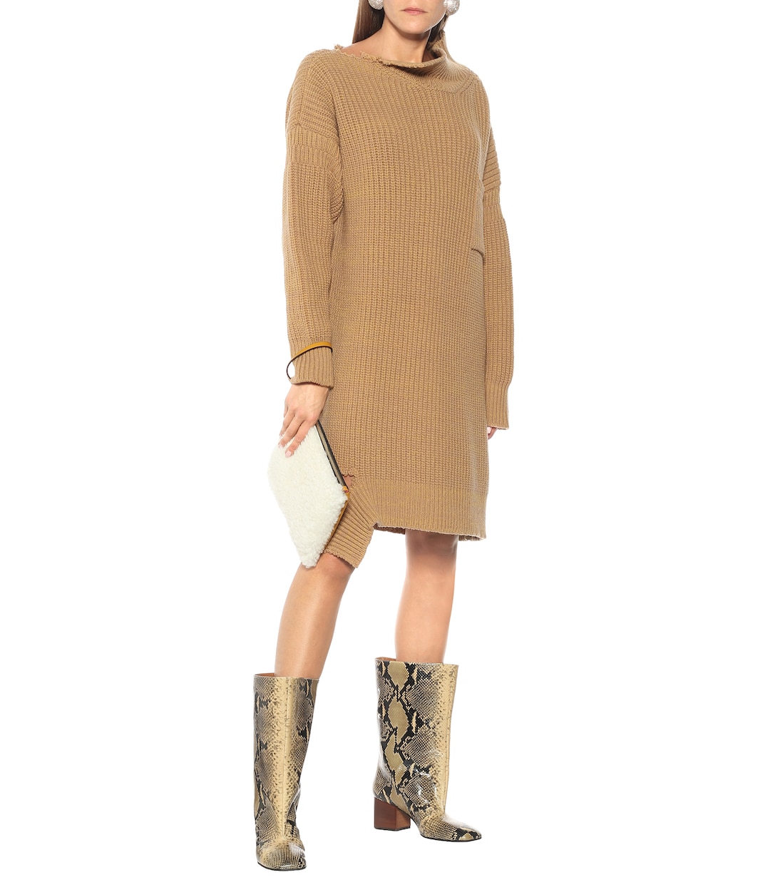 Botas de piel efecto serpiente | Marni