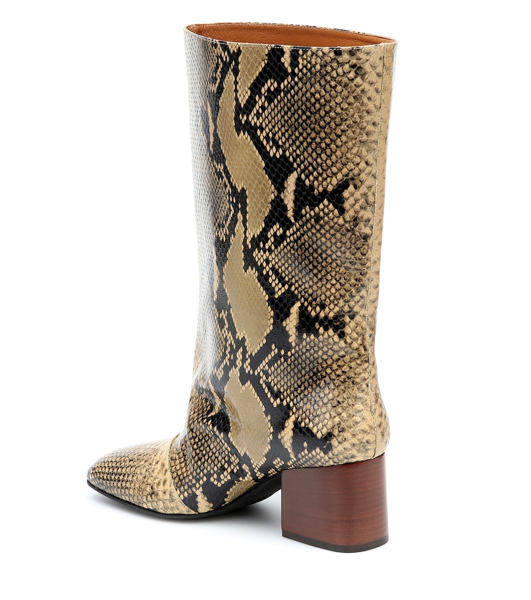 Botas de piel efecto serpiente | Marni