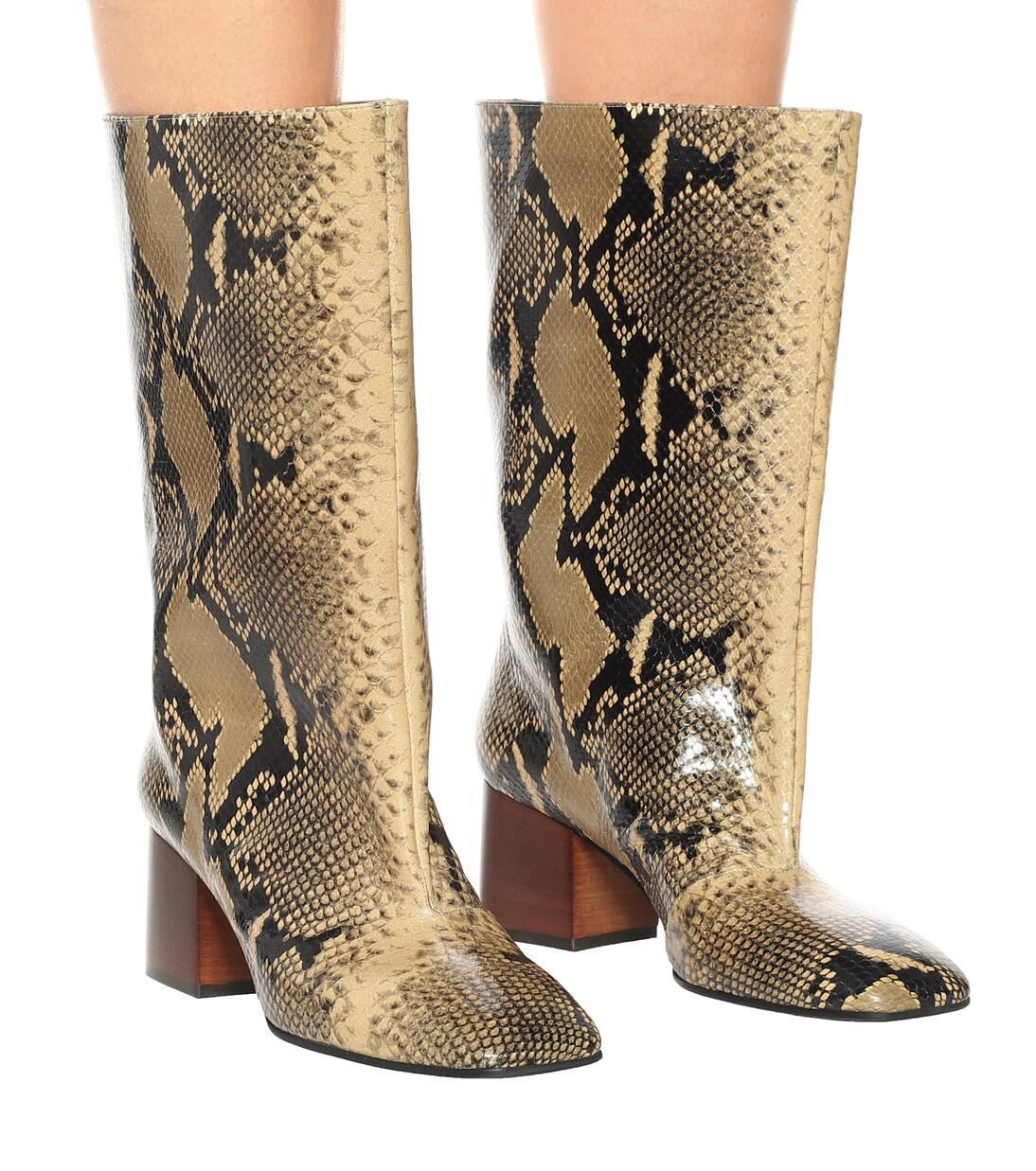 Botas de piel efecto serpiente | Marni