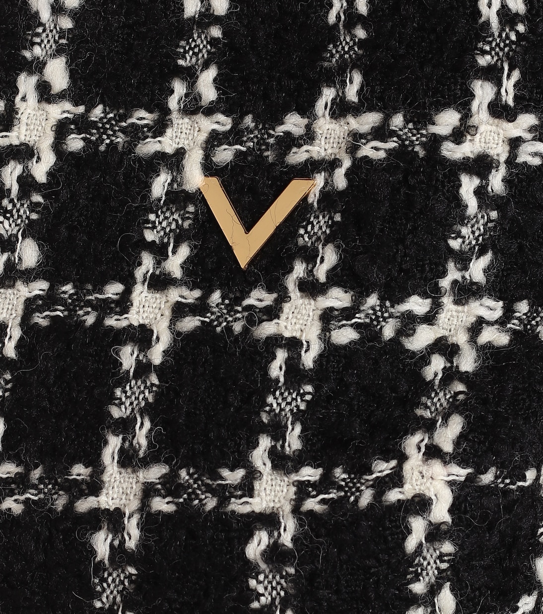 Valentino checked wool-blend tweed minidress | Valentino