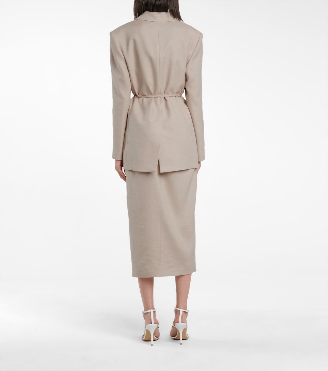 Arbor belted linen-blend blazer | Altuzarra