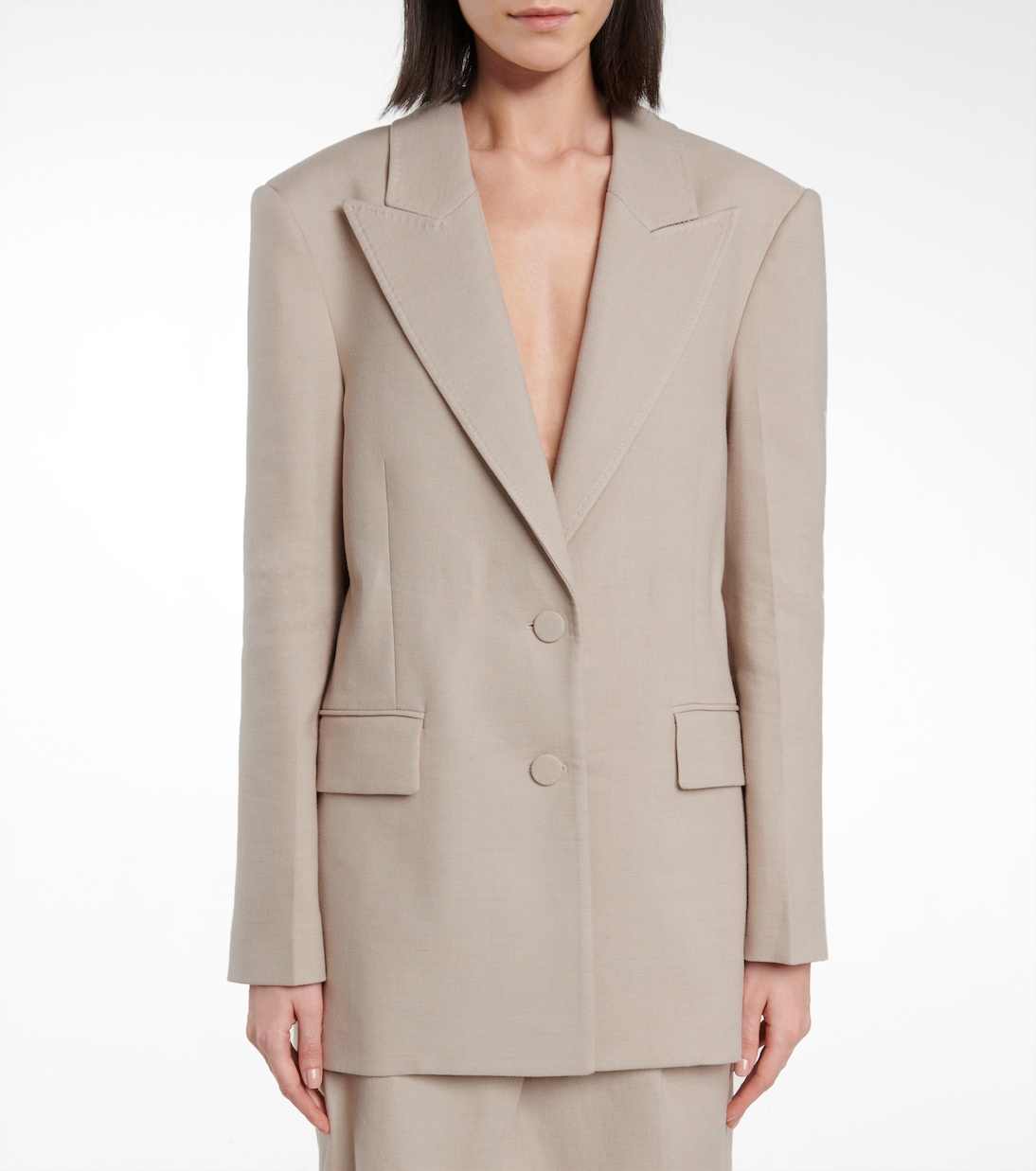 Arbor belted linen-blend blazer | Altuzarra
