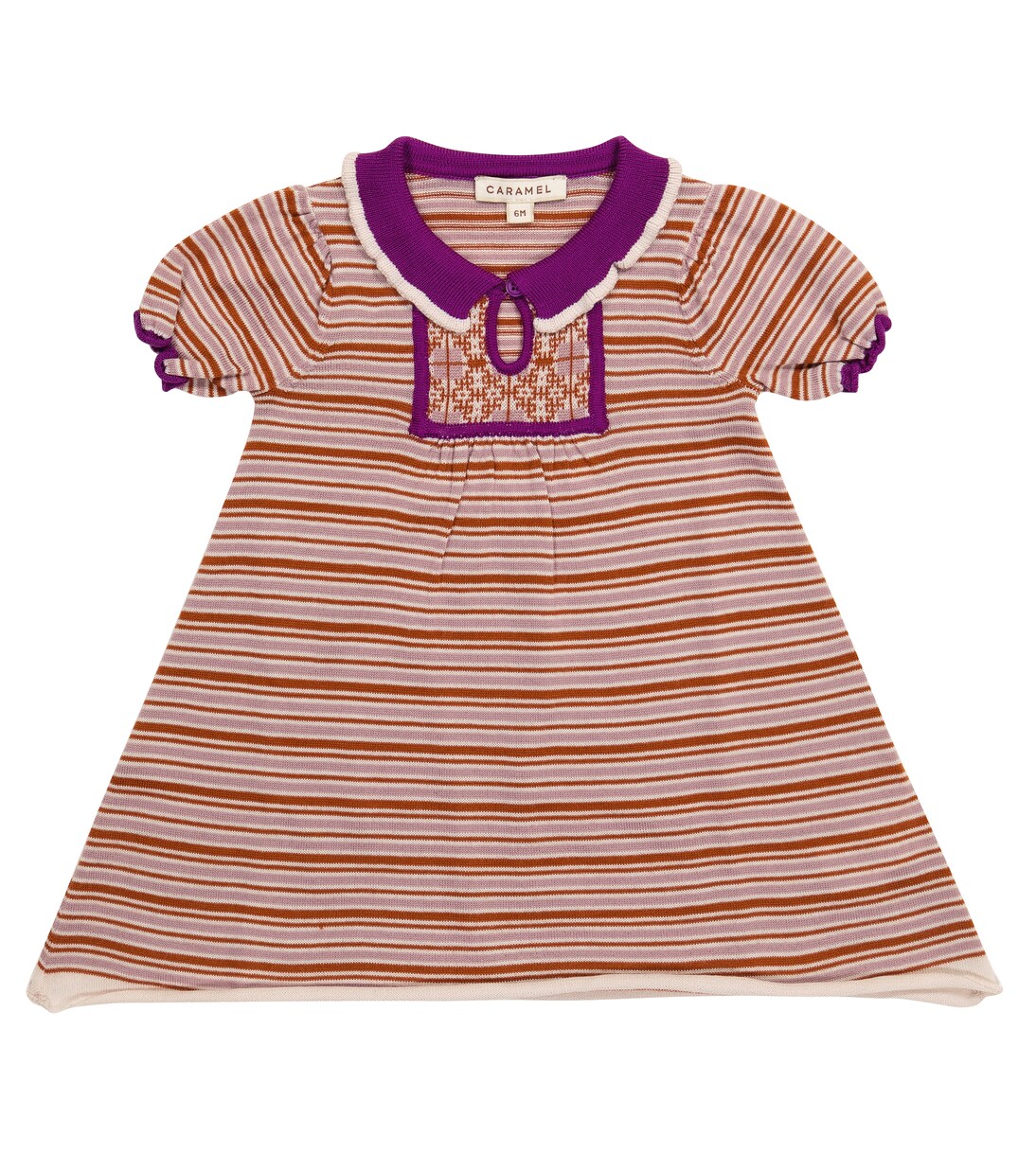 Baby Kleid Narwhale aus Wolle | Caramel