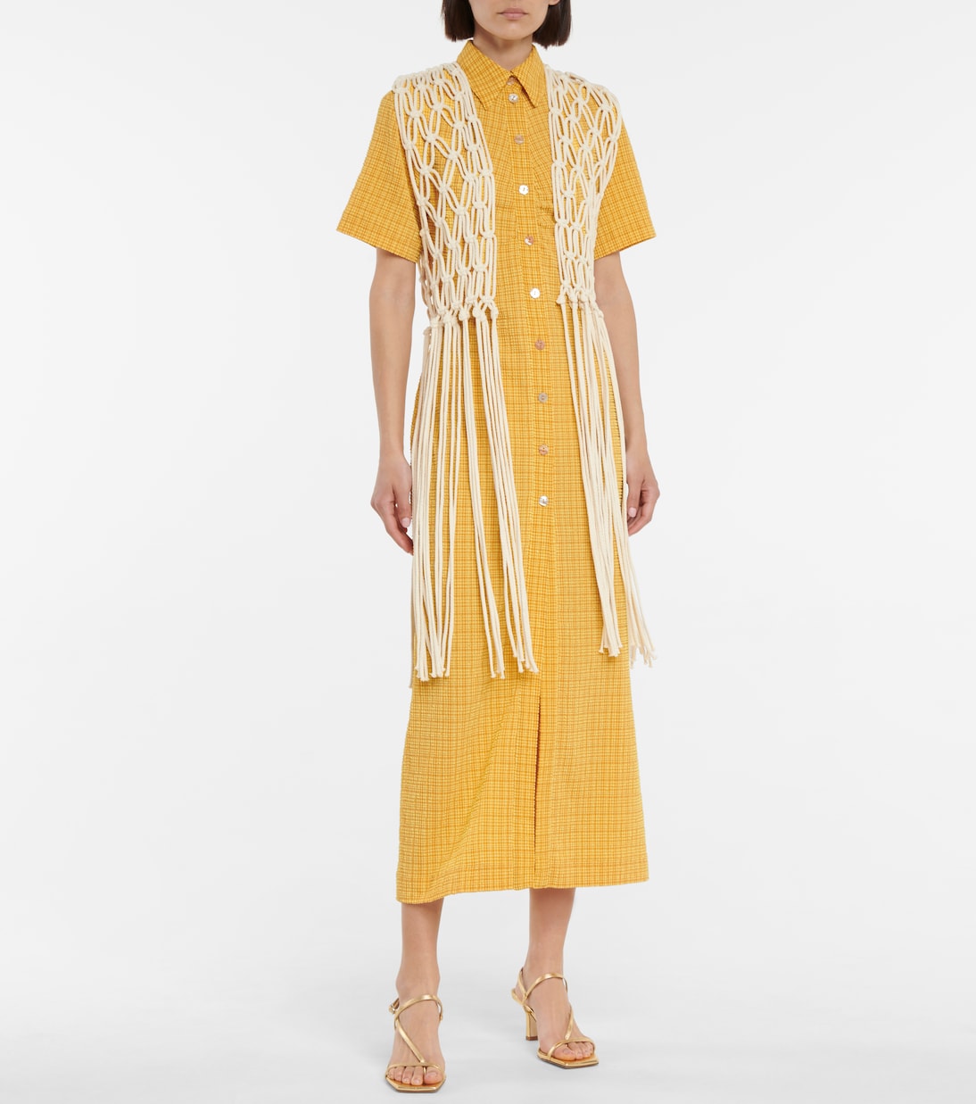 Chaleco Thuza de macramé | Nanushka