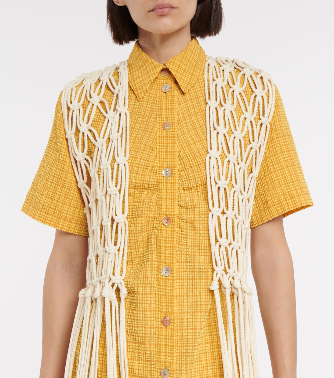 Chaleco Thuza de macramé | Nanushka