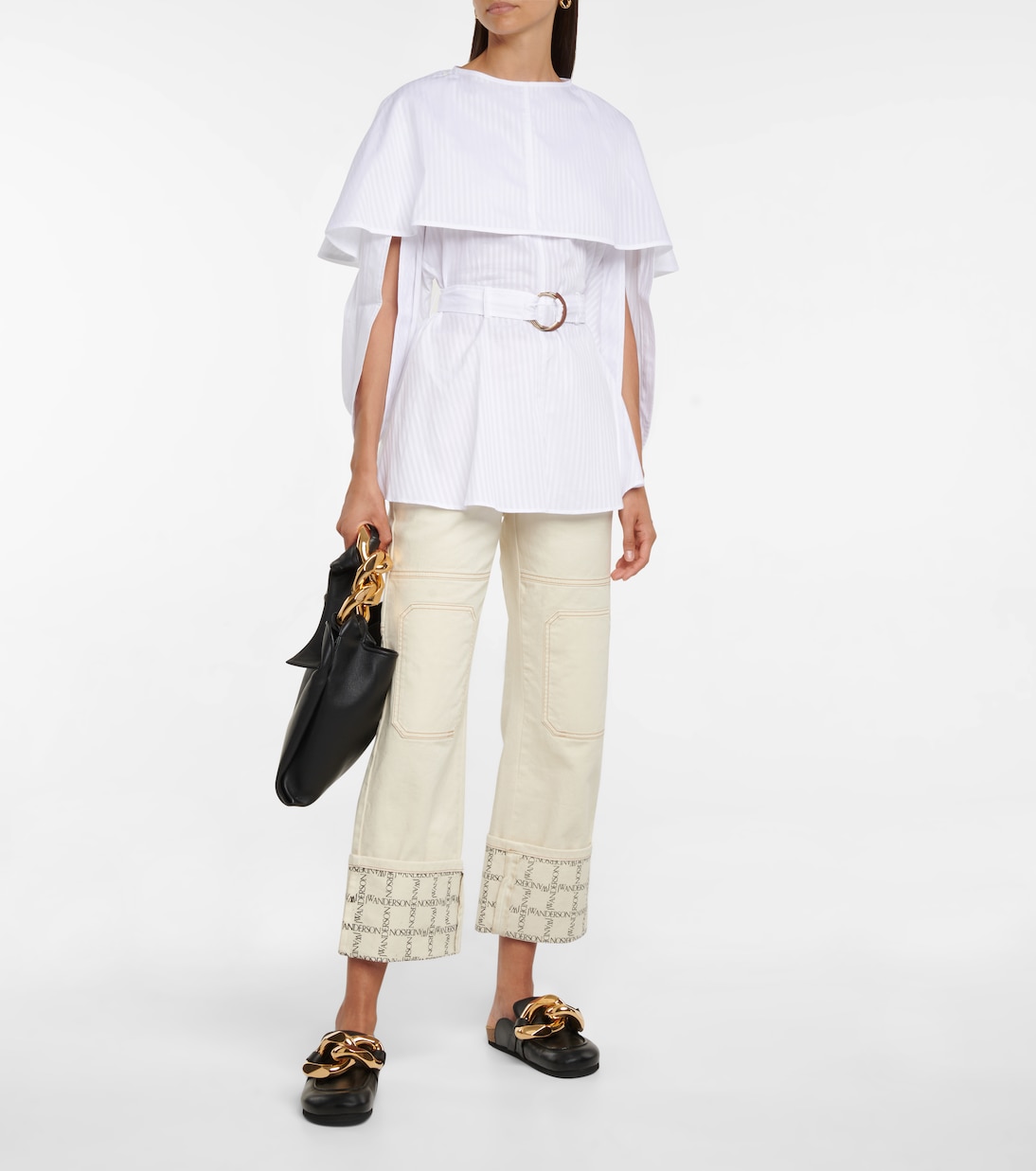 Belted cotton minidress | JW Anderson