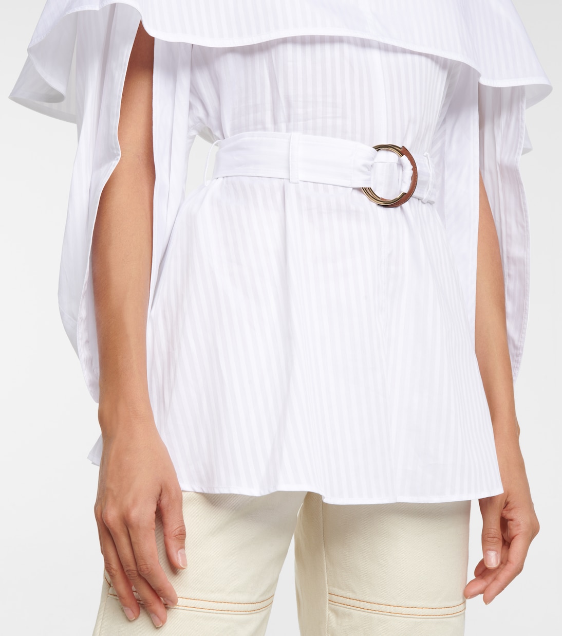 Belted cotton minidress | JW Anderson