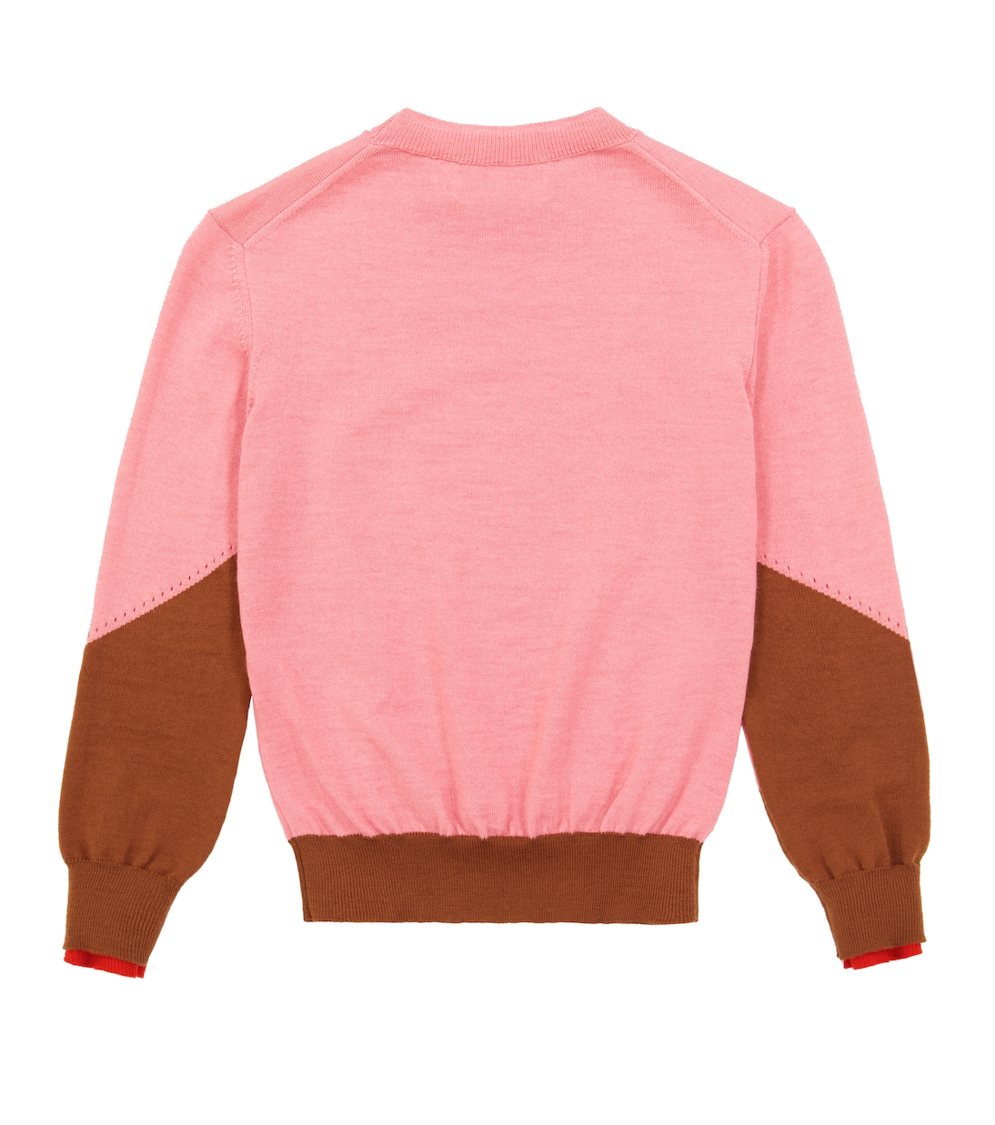 x The Woolmark Company colorblocked wool sweater | Victoria Beckham Kids