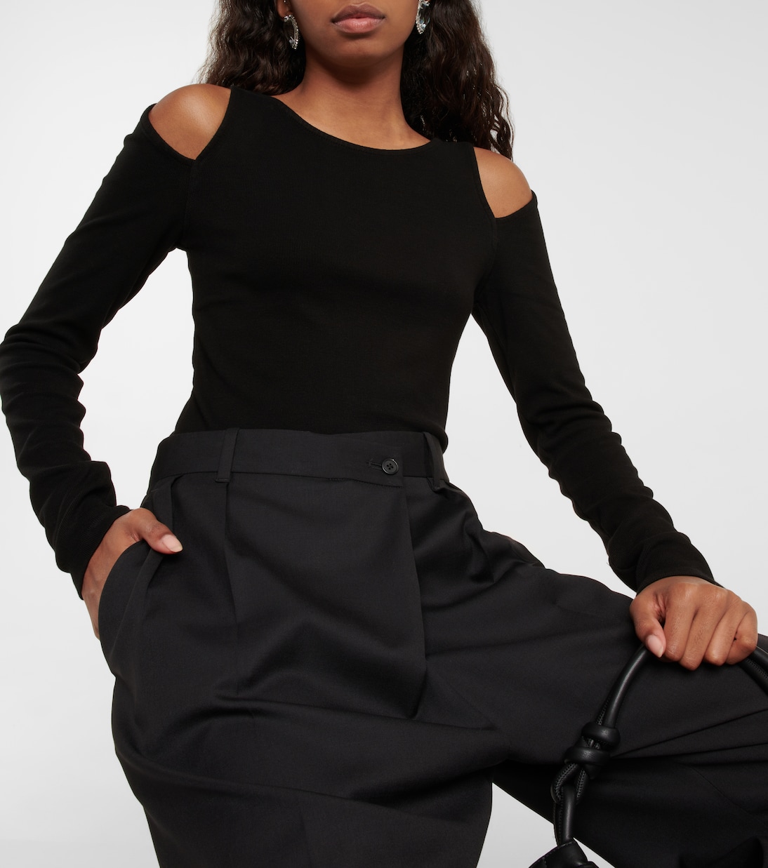 Cold-Shoulder-Top aus Strick | Velvet