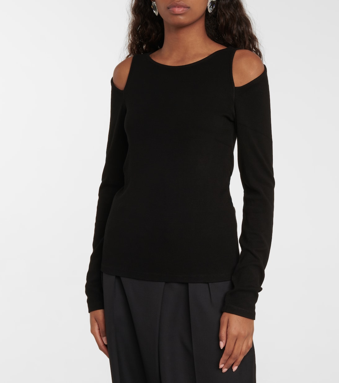 Cold-Shoulder-Top aus Strick | Velvet