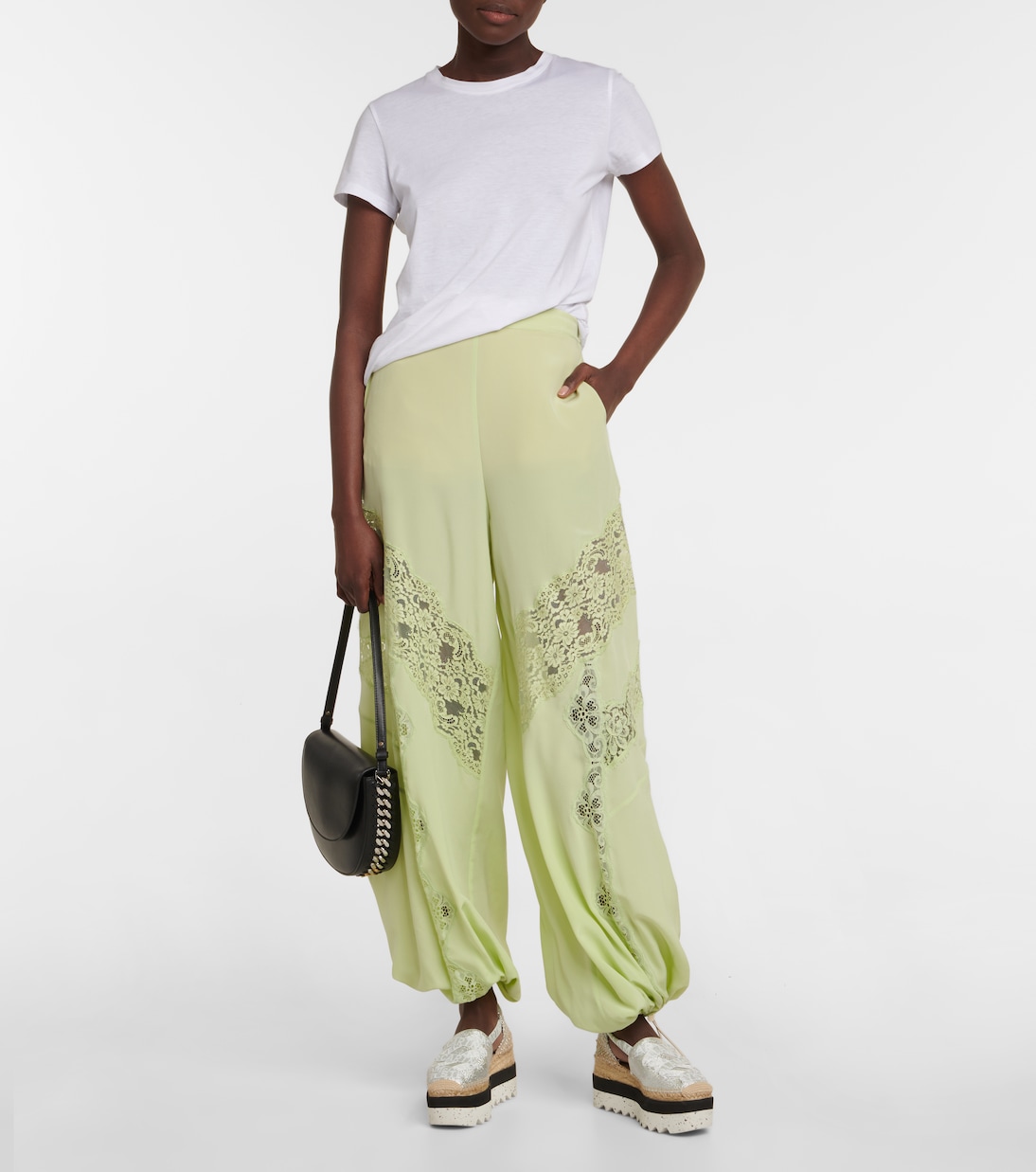 Silk and lace pants | Stella McCartney