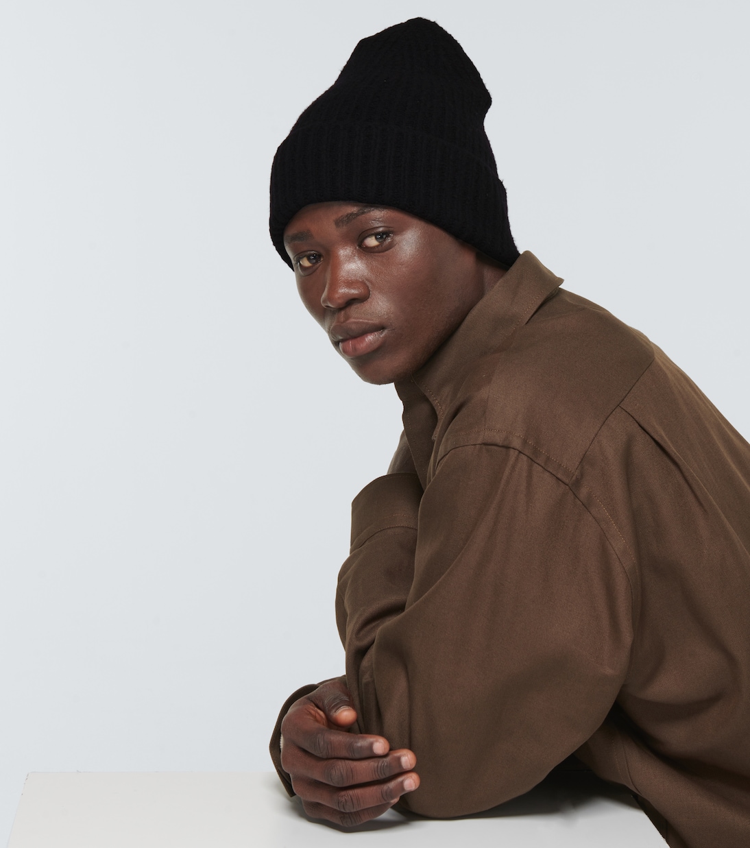 Gorro acanalado en mezcla de lana | Acne Studios