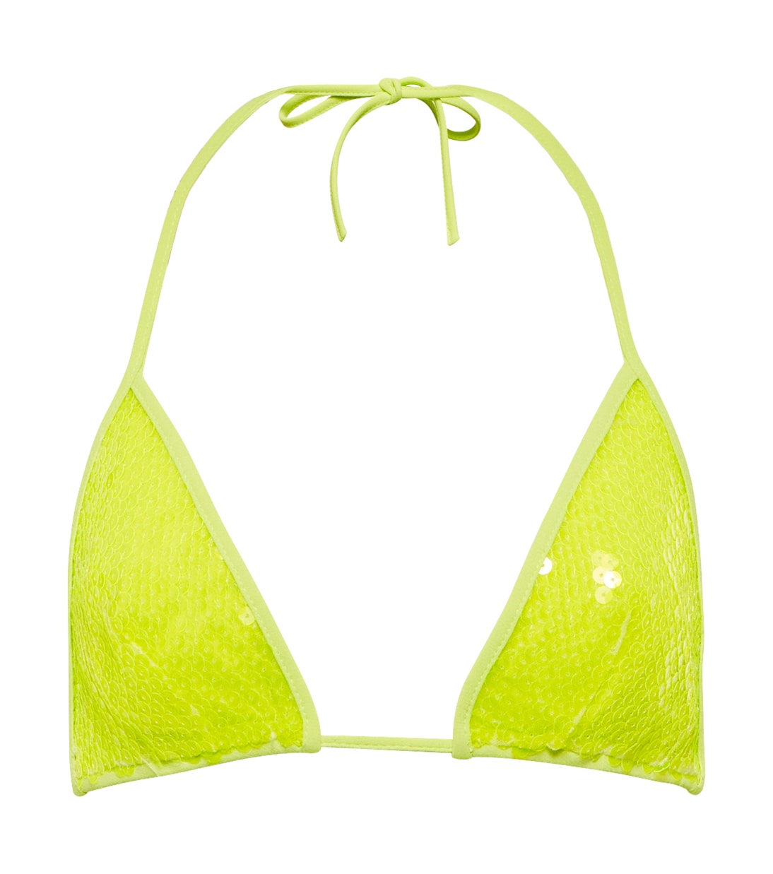 Sequined triangle bikini top | David Koma