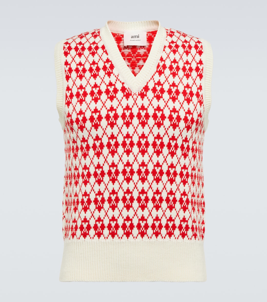 Ami de Coeur wool-blend sweater vest | Ami Paris