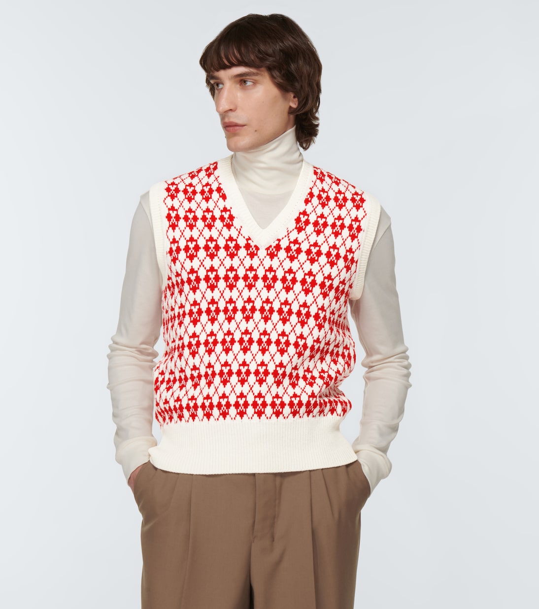 Ami de Coeur wool-blend sweater vest | Ami Paris