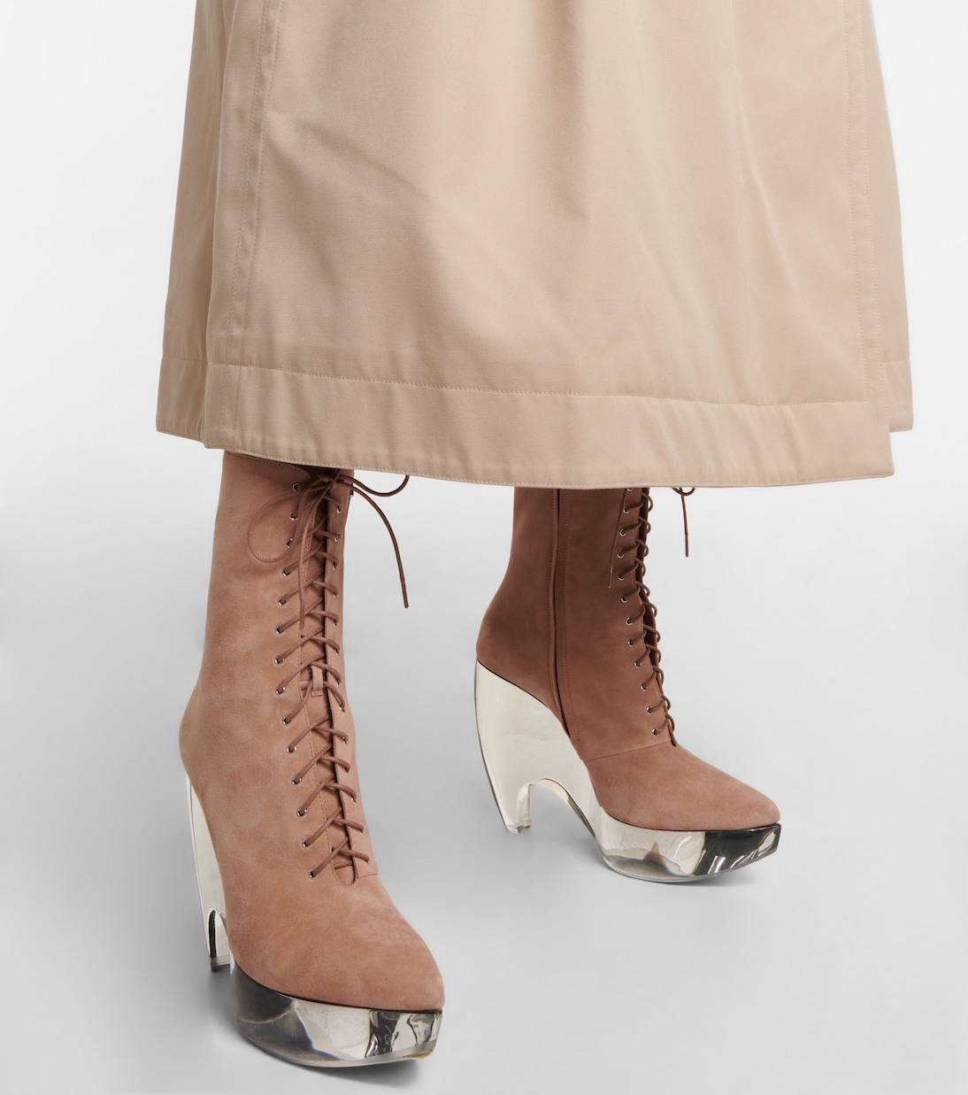 Botas de ante con cordones | Alaïa
